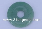 NGP608 5pcs 7*45mm green aventurine gemstone donut pendants wholesale