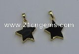 NGP6272 20mm star agate gemstone pendants wholesale