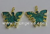 NGP6648 30*40mm - 32*42 sea sediment jasper pendants wholesale