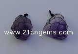 NGP7148 20*40mm - 30*45mm faceted nuggets amethyst pendants