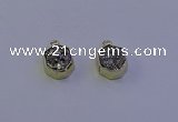 NGP7163 12*15mm plated druzy agate pendants wholesale