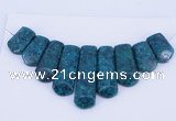 NGP72 Fashion chrysocolla gemstone pendants set jewelry wholesale