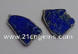 NGP7230 30*50mm - 40*60mm freeform sea sediment jasper pendants