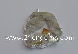 NGP7382 45*50mm - 50*55mm freeform druzy agate pendants
