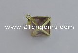NGP7553 20*22mm white crystal pendants wholesale