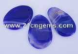 NGP862 5PCS 30-35mm*50-60mm freeform agate gemstone pendants
