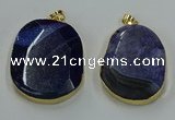 NGP8631 32*45mm - 46*48mm freeform druzy agate pendants wholesale
