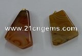 NGP8658 20*40mm - 40*50mm freeform agate pendants wholesale