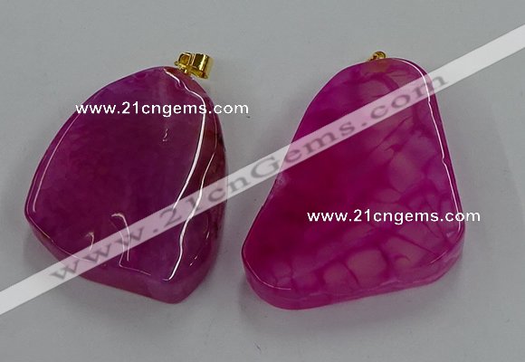 NGP8661 20*40mm - 40*50mm freeform agate pendants wholesale
