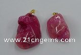 NGP8838 20*25mm - 30*40mm nuggets agate pendants wholesale