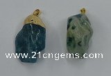 NGP8850 20*25mm - 30*40mm nuggets agate gemstone pendants