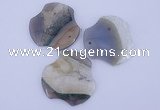 NGP916 5PCS 50*50mm agate druzy geode gemstone pendants