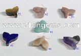 NGP9740 14*14mm fishtail-shaped  mixed gemstone pendants wholesale