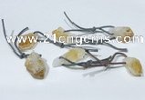 NGP9756 10*16mm-18*25mm freeform citrine pendants wholesale