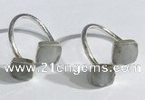 NGR1088 8mm faceted square aquamarine gemstone rings wholesale