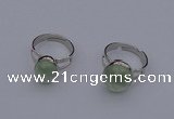 NGR208 10*14mm – 12*16mm freeform prehnite rings wholesale