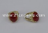 NGR244 13*18mm oval agate gemstone rings wholesale