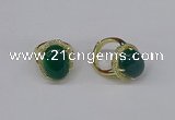 NGR246 13*18mm oval agate gemstone rings wholesale
