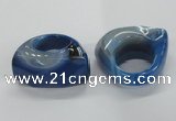 NGR35 16*35*40mm faceted freeform agate gemstone rings