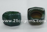 NGR44 20*30*35mm faceted freeform agate gemstone rings