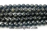 CAE323 15.5 inches 10mm round astrophyllite gemstone beads