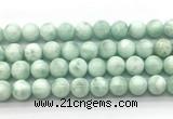 CAS304 15.5 inches 12mm round snowflake angelite gemstone beads