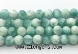 CAS314 15.5 inches 14mm round snowflake angelite gemstone beads