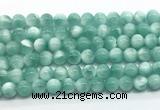 CAS331 15.5 inches 8mm round peacock angelite gemstone beads