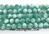 CAS333 15.5 inches 12mm round peacock angelite gemstone beads