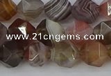 CAA1008 15.5 inches 8mm faceted nuggets botswana agate beads