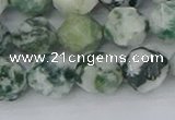 CAA1023 15.5 inches 12mm faceted nuggets tree agate beads