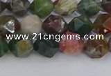 CAA1027 15.5 inches 8mm faceted nuggets Indian agate beads