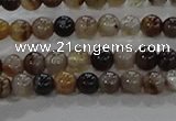 CAA1035 15.5 inches 4mm round dragon veins agate beads wholesale