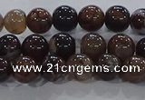 CAA1036 15.5 inches 6mm round dragon veins agate beads wholesale