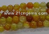 CAA1040 15.5 inches 4mm round dragon veins agate beads wholesale