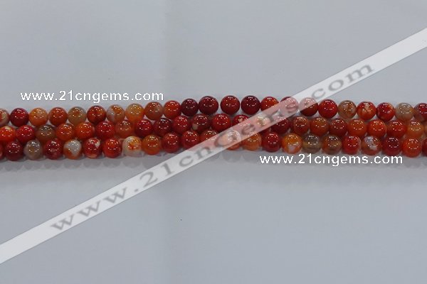 CAA1046 15.5 inches 6mm round dragon veins agate beads wholesale