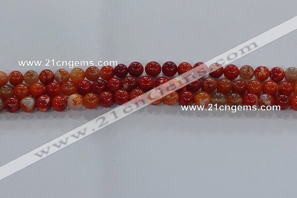 CAA1047 15.5 inches 8mm round dragon veins agate beads wholesale