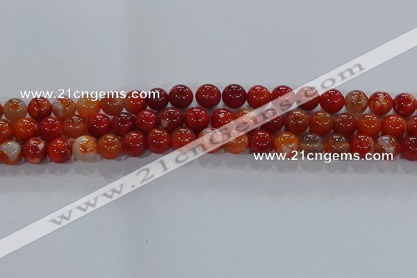 CAA1048 15.5 inches 10mm round dragon veins agate beads wholesale