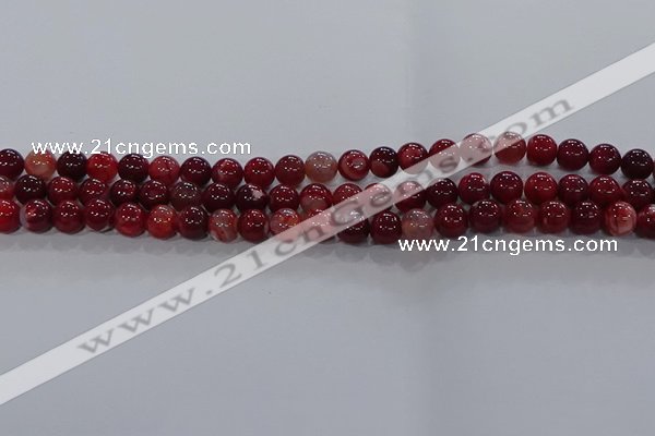 CAA1051 15.5 inches 6mm round dragon veins agate beads wholesale