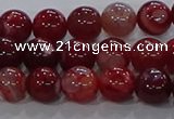 CAA1052 15.5 inches 8mm round dragon veins agate beads wholesale