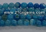 CAA1055 15.5 inches 4mm round dragon veins agate beads wholesale