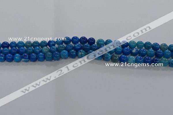 CAA1056 15.5 inches 6mm round dragon veins agate beads wholesale