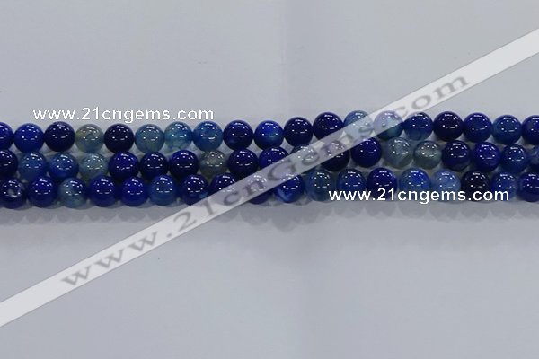 CAA1062 15.5 inches 8mm round dragon veins agate beads wholesale