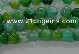 CAA1065 15.5 inches 4mm round dragon veins agate beads wholesale