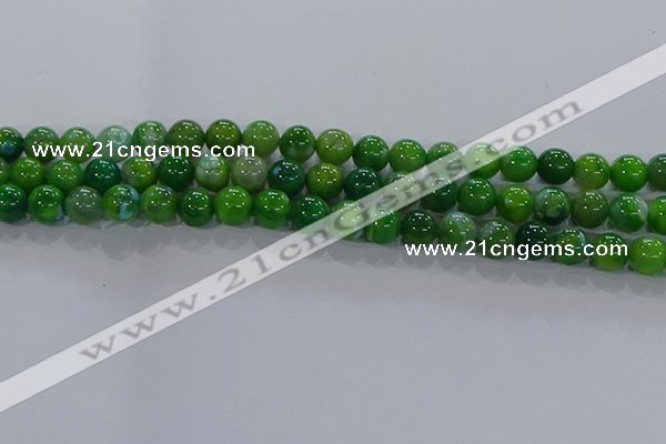 CAA1068 15.5 inches 10mm round dragon veins agate beads wholesale