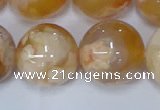 CAA1076 15.5 inches 16mm round sakura agate gemstone beads