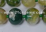 CAA1110 15.5 inches 15*18mm rondelle sakura agate gemstone beads