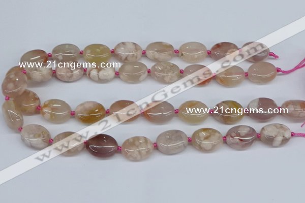 CAA1120 15.5 inches 15*20mm nuggets sakura agate gemstone beads