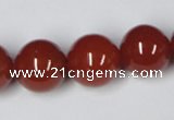 CAA115 15.5 inches 16mm round red agate gemstone beads wholesale