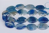 CAA1173 15.5 inches 25*35mm - 30*40mm freeform sakura agate beads